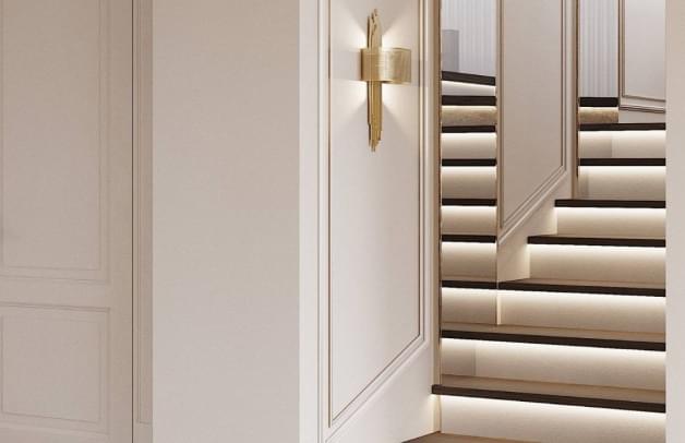 upstairs